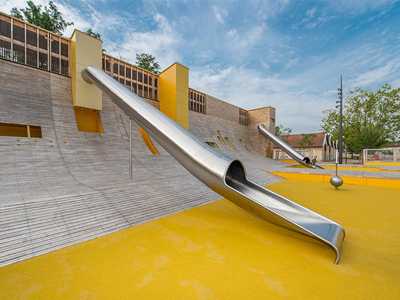 筒式不銹鋼滑梯